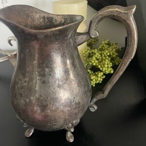 Antique Ornate Silver plated Pitcher international silver company